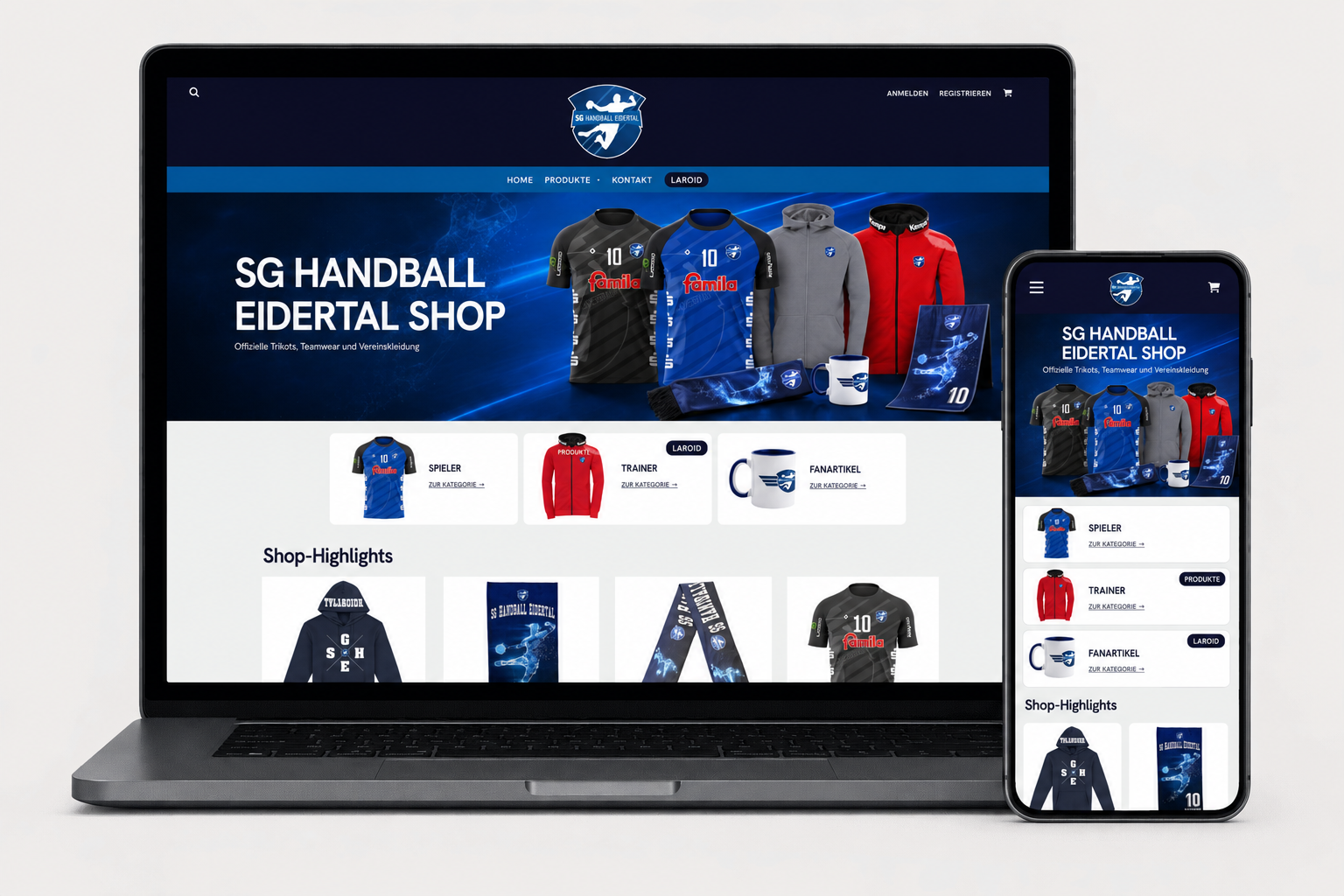Vereins-Shop der SG Handball Eidertal
