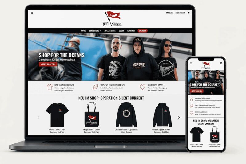 Online-Shop der Captain Paul Watson Foundation